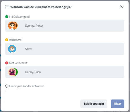 Specifieke vraag bekijken